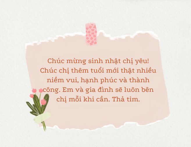 Chúc sinh nhật chị