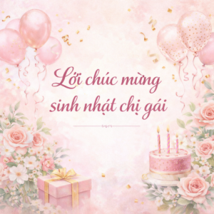 Lời chúc mừng sinh nhật chị gái