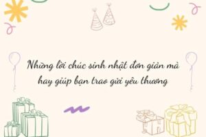 Lời chúc sinh nhật hay