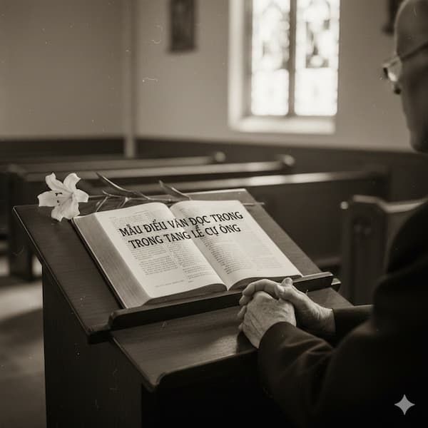 Mẫu điếu văn đọc trong tang lễ cụ ông