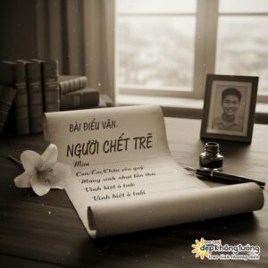 mẫu điếu văn cho người chết trẻ