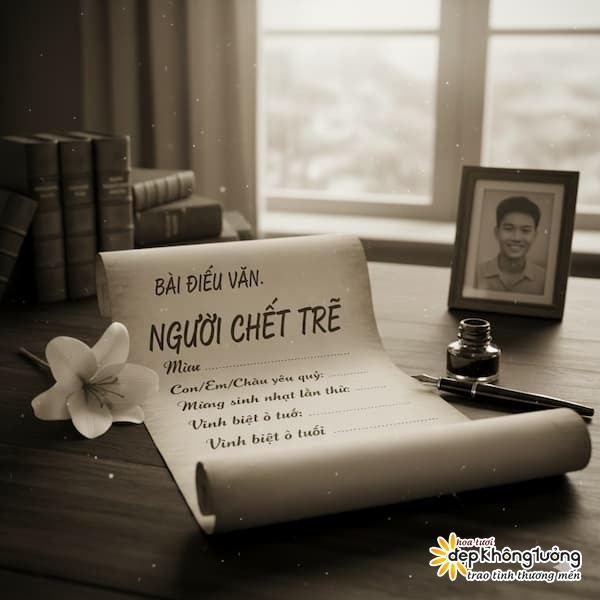 mẫu điếu văn cho người chết trẻ