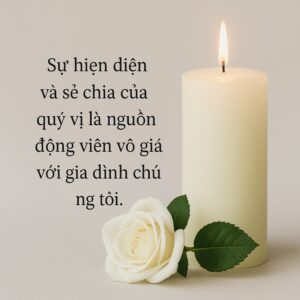 Lời Cảm Ơn Sau Đám Tang